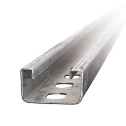 Unicanal perforado 4x2, 3000 mm, con acabado Electro Zinc