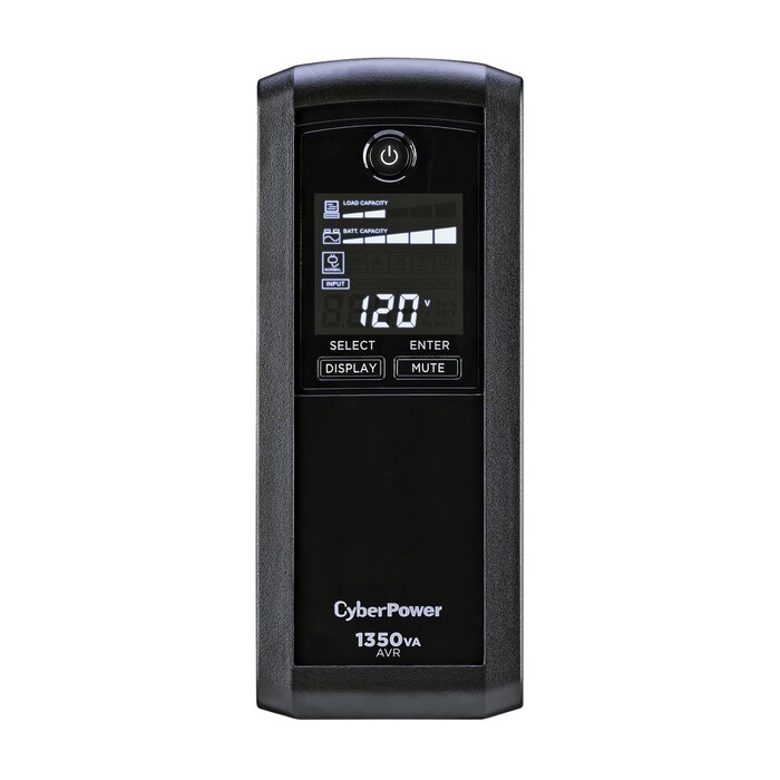 UPS de 1350 VA/815 W, Topología Línea Interactiva, Entrada 120 Vca NEMA 5-15P, Tipo Mini Torre, Con 10 Tomas NEMA 5-15R