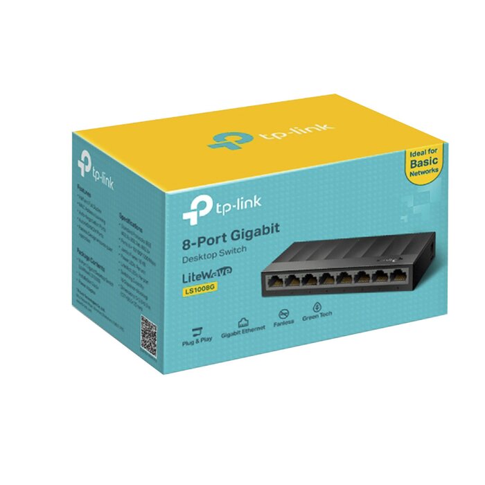 Switch para escritorio 8 puertos 10/100/1000Mbps