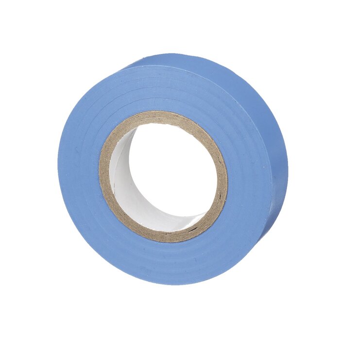 Cinta Eléctrica para Aislar, de PVC, Uso General, Grosor de 0.18mm (7 mil), Ancho de 19mm, y 20.12m de Largo, Color Azul