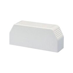 Tapa final, para uso con canaleta T70, Material PVC Rígido, Color Blanco Mate