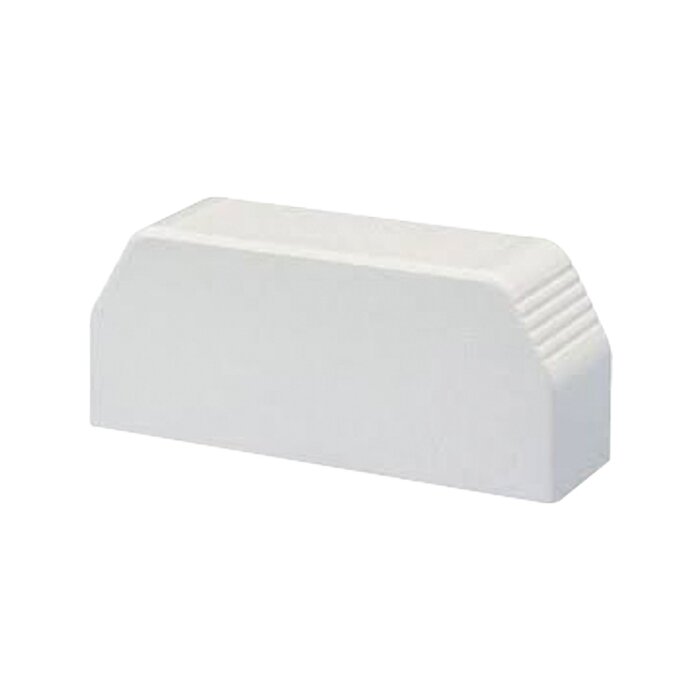 Tapa final, para uso con canaleta T70, Material PVC Rígido, Color Blanco Mate