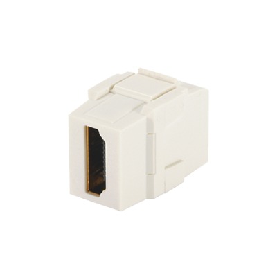 Módulo Acoplador HDMI 1.4, Hembra a Hembra Tipo-A, Categoría 2, Keystone, Color Blanco Mate